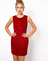 Thumbnail for your product : ASOS Embroidered Velvet Prom Dress