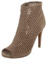 Thumbnail for your product : Pedro Garcia Perforated Peep-Toe Booties