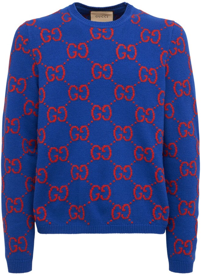 Gucci GG intarsia wool sweater - ShopStyle
