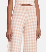 Thumbnail for your product : STAUD Avalanche gingham wide-leg pants