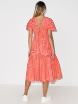Thumbnail for your product : Molly Goddard x Browns 50 Bo Brigham gingham-print midi dress
