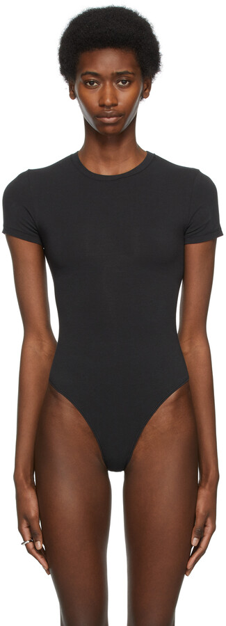 SKIMS Black Cotton 2.0 T-Shirt Bodysuit - ShopStyle