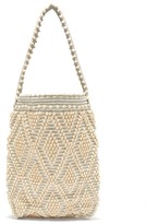 Thumbnail for your product : Antonello Tedde Linen And Cotton Diamond-weave Tote Bag - Blue Multi