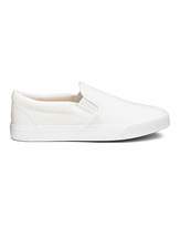 Thumbnail for your product : Simply Be Pia Canvas Slip On Extra Wide Fit