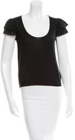 Thumbnail for your product : Valentino Wool Short Sleeve Top