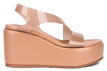 neutral platform sandals