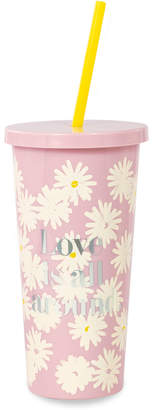 Kate Spade Love Is All Around Tumbler With Straw