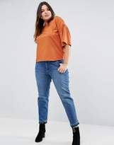 Thumbnail for your product : ASOS Curve T-Shirt With Ruffle Sleeve