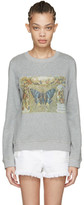 Valentino - Pull gris Vintage Butterfly
