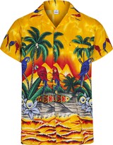 Thumbnail for your product : REDSTAR Mens Hawaiian Shirt Short Sleeve Parrot STAG Beach Holiday Bird Fancy Dress Hawaii (XXL