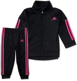 adidas Little Girls 2-Pc. Tricot Jacket & Pants Set