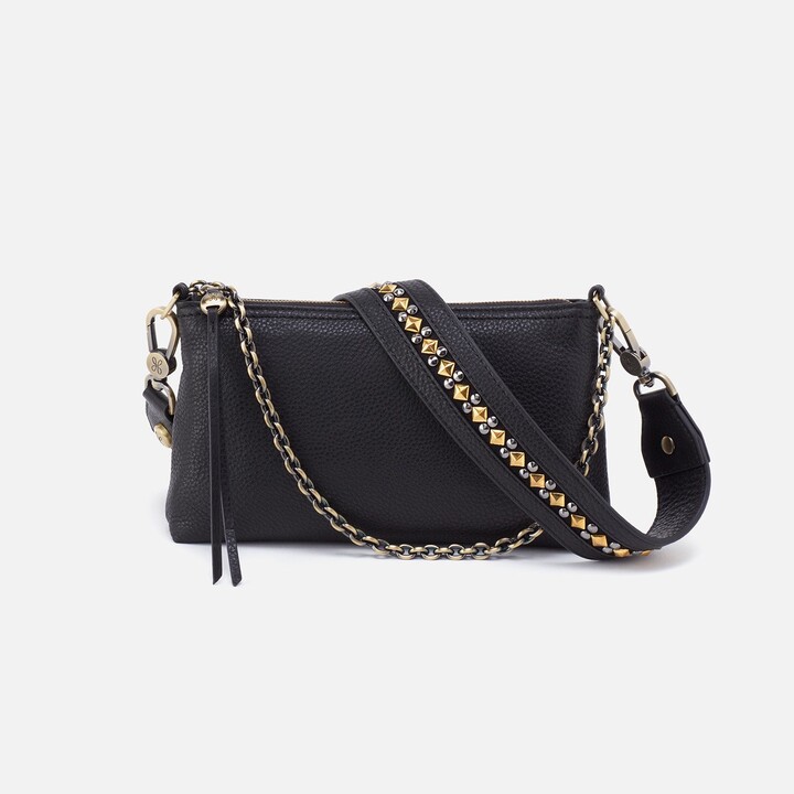 Hobo Darcy + Guitar Strap Crossbody in Pebbled Leather Black ShopStyle