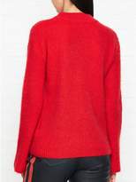 Thumbnail for your product : Whistles Mohair Fluted Sleeve Jumper - Red