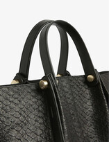 Thumbnail for your product : AllSaints Allington textured-leather small tote