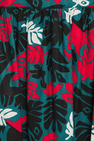 Thumbnail for your product : Marni Gathered Printed Linen And Cotton-blend Midi Dress
