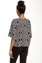 Thumbnail for your product : Bobeau Print Boxy Crop Top