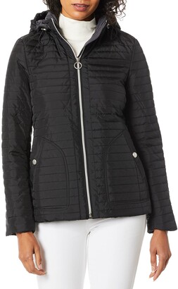 Anne Klein Womens All Year Jacket with Removable Hood