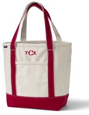 Medium Natural Open Top Canvas Tote Bag