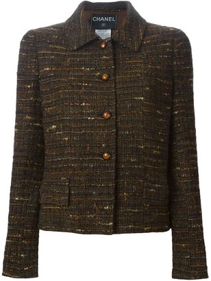Chanel VINTAGE cropped tweed jacket