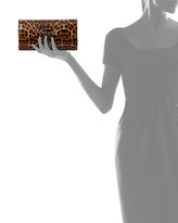 Thumbnail for your product : Christian Louboutin Riviera Leopard-Print Clutch Bag, Brown