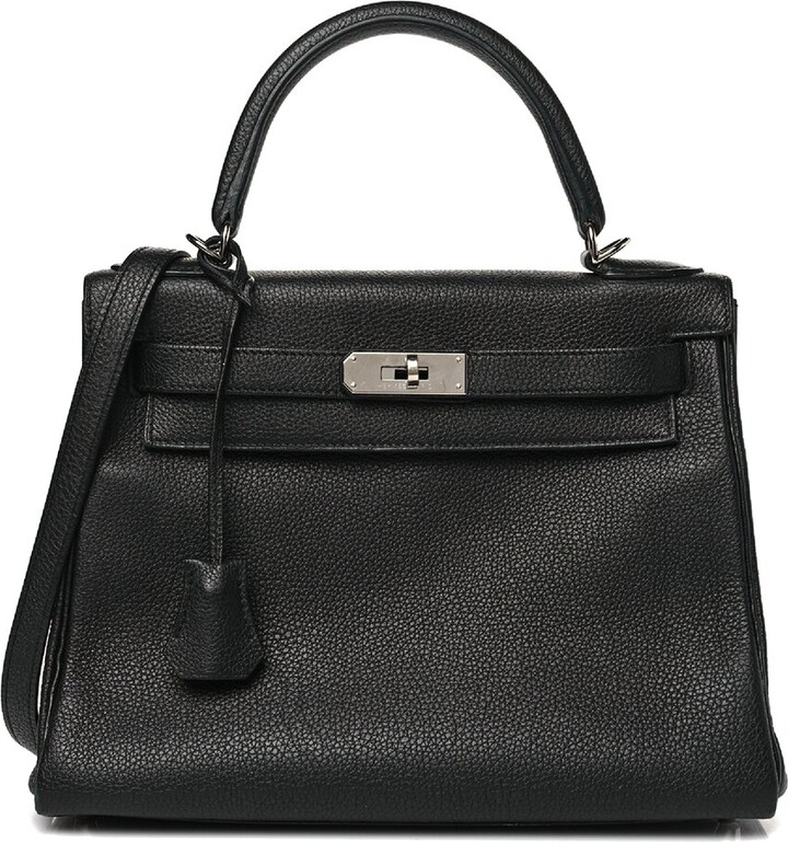 Hermes Black Togo Leather Kelly Phw (Authentic Pre-Loved)