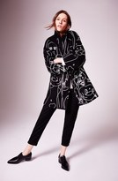 Thumbnail for your product : Stella McCartney Embroidered Melton Stretch Wool Coat