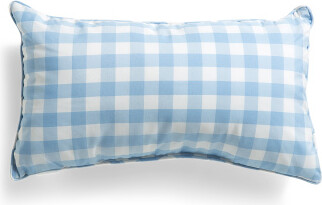 TJMAXX 14X24 Indoor Outdoor Gingham Pillow, Polyester