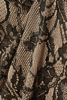 Thumbnail for your product : Valentino Lace-print cotton-blend top