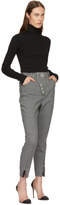 Thumbnail for your product : Alexander Wang Grey Houndstooth Multi-Snap Trousers