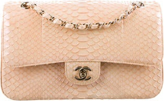 Chanel Classic Iridescent Python Medium Double Flap Bag