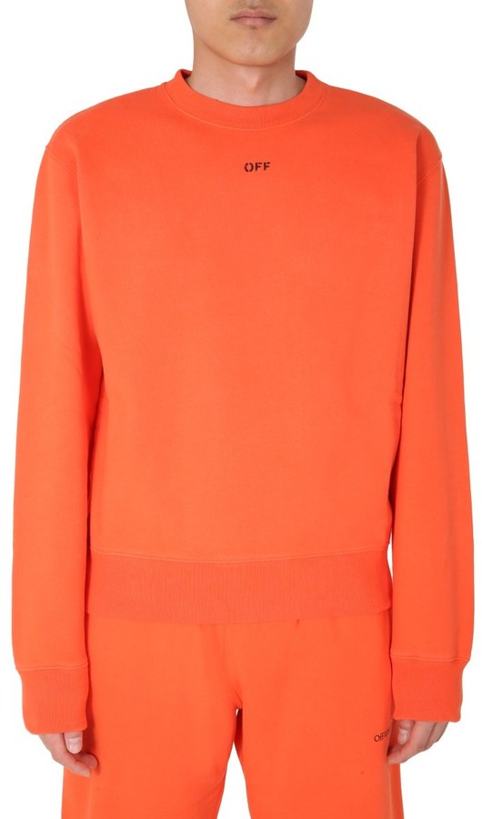 off white sweatshirt orange