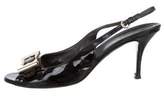 Thumbnail for your product : Gucci Patent Leather Slingback Pumps Black Patent Leather Slingback Pumps