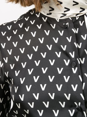 Valentino two-tone VLOGO pussybow blouse