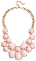 Thumbnail for your product : GUESS Pink Faceted Stone Statement Necklace