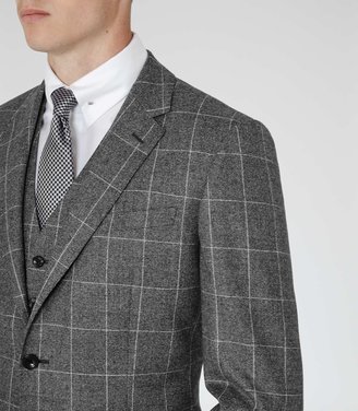 Reiss Melvin WOOL CHECK SUIT