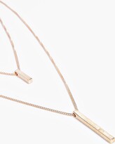 Thumbnail for your product : boohoo Double Bar Layered Necklace