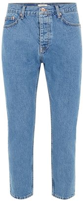 Topman Mid Blue Wash Tapered Jeans