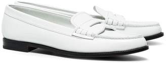 Church's White Kara leather loafers