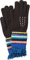 Thumbnail for your product : Missoni Wool Gloves with Striping and Fringe