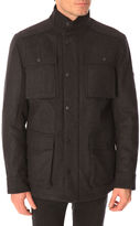 Thumbnail for your product : Ben Sherman Coal-Grey Wool Coat with Patched Pockets