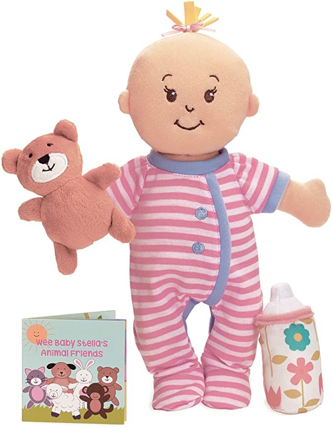 Manhattan Toy Wee Baby Stella Sleepy Time Scents Soft Doll Set, 12"