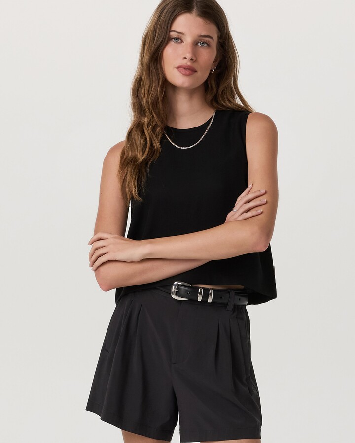 vuori Trestles Twill Crop Tank