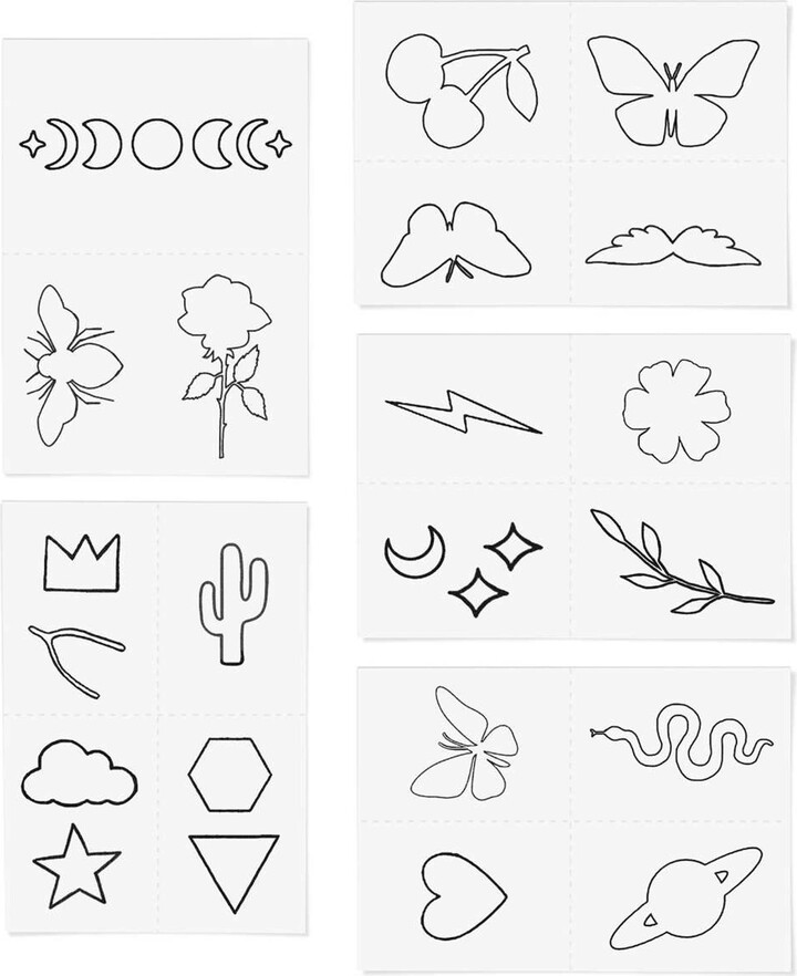 INKED by Dani Outline Temporary Tattoos