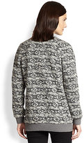 Thumbnail for your product : Thakoon Leather-Trimmed Knit Jacket