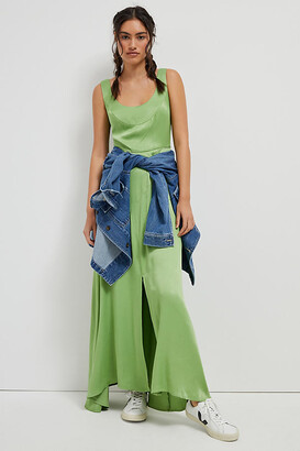 anthropologie green dress