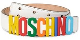 Thumbnail for your product : Moschino Multicolor Logo Leather Belt