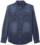 Thumbnail for your product : Forever 21 21 MEN Slim Fit Chambray Shirt