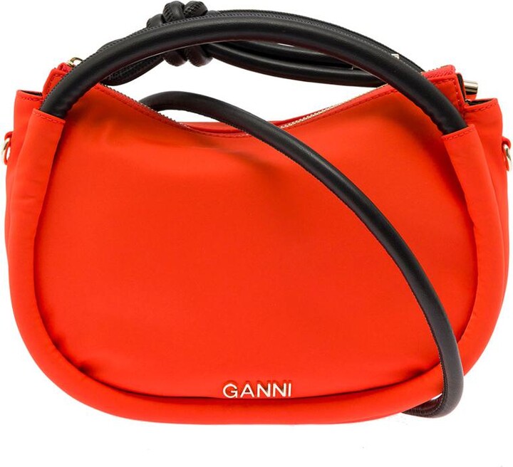 Ganni Mini Knot Top-Handle Bag