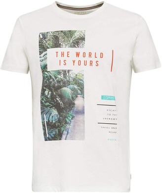 Esprit Men's Summer Beach Print T-Shirt