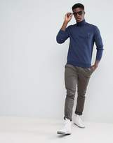 Thumbnail for your product : Polo Ralph Lauren Texture Pima Cotton Knit Jumper Half Zip Polo Player In Navy Marl